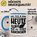 Kaninchen Tasse Geschenk Lass Mich In Ruhe Heute Rede Ich Nur Mit Meinem Kaninchen Kaffee-Becher Blau Trendation