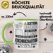 Kochbuchautor Geschenk Tasse Lustiger Spruch Erheben Sie Sich Der Kochbuchautor Betritt den Raum Grün Trendation