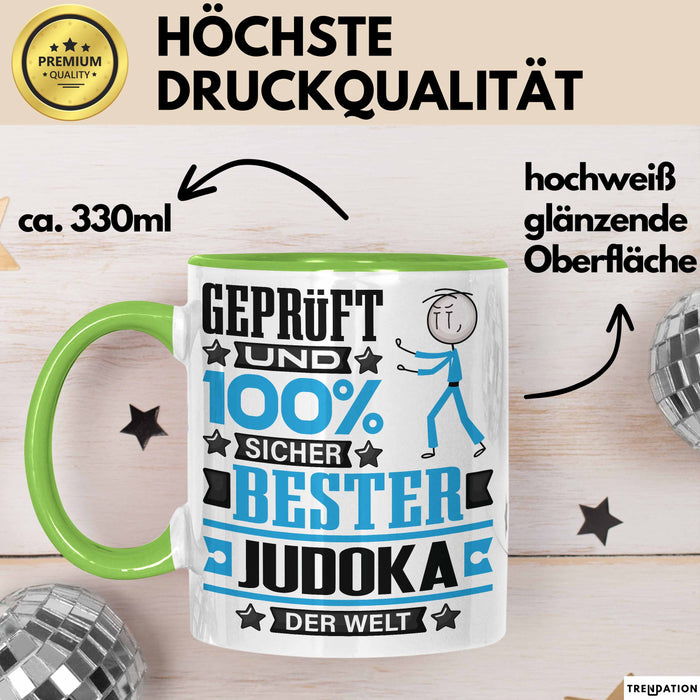 Judoka Geschenk Lustiger Spruch für Judoka Geschenkidee Bester Judoka Der Welt Grün Trendation