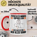 Tischtennisspieler Tasse Geschenk für Tischtennisspieler Der Mann Der Alles Kann Geschenkidee zum Geburtstag Rot Trendation