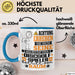Discgolf-Spieler Geschenk Tasse Lustiger Spruch Erheben Sie Sich Der Discgolf-Spieler Betritt den Raum Blau Trendation