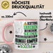 Bungee-Jumper Geschenk Tasse Lustiger Spruch Erheben Sie Sich Der Bungee-Jumper Betritt den Raum Rosa Trendation