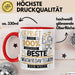 Beste Musikredakteurin Der Welt Tasse Geschenk für Eine Musikredakteurin Geprüft Und Sicher Geschenkidee Geburtstag Weihnachten Rot Trendation