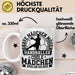 Mädchen Handball-Spielerin Tasse Geschenk Spruch Echte Mädchen Spielen Handball Geschenkidee Frauen Brave Mädchen Mögen Handballer Weiß Trendation