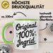 Ingrid Tasse Geschenk Original 100% Ingrid Geschenkidee Geburtstag Grün Trendation