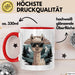 Alpaka Liebhaber Tasse Geschenkidee für Tierfreunde Rot Trendation