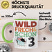 3. Geburtstag Geschenk Tasse Becher Wild Frech Und Schon 3 Grün Trendation