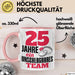 25 Jahre Tasse Geschenk Hochzeitstag Unschlagbares Team Spruch Rosa Trendation