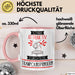 Trampolinspringerin Tasse Geschenk Becher Stark Attraktiv Furchtlos Trampolinspringerin Lustige Geschenkidee Rosa Trendation