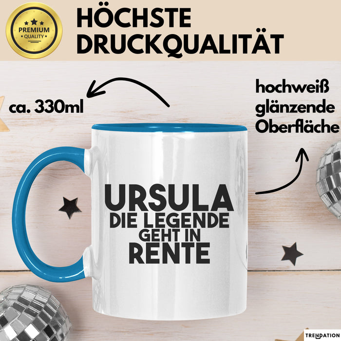 Ursula Tasse Ursula – Die Legende Geht In Rente Geschenk