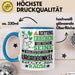 Urgroßonkel Geschenk Tasse Lustiger Spruch Erheben Sie Sich Der Urgroßonkel Betritt den Raum Blau Trendation