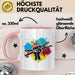 Schlagzeug-Spieler Geschenk Drummer Tasse Geschenkidee Spruch Bunte Farben Schlagzeuger Rosa Trendation