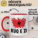 Albanische Flagge Shqip Shqiponja Albanischer Adler Albanien Tasse Geschenkidee Rot Trendation