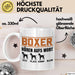 Boxer Hören Aufs Wort Tasse Geschenk Boxer Besitzer Mama Becher Weiß Trendation