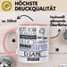 DJane Geschenk Becher Tasse Gott Schuf Alle Menschen Gleich Nur Die Besten Durfeten DJane Werden Geschenkidee Lustig Rosa Trendation