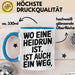 Heidrun Tasse Geschenk Wo Eine Heidrun Ist Ist Auch Ein Weg Geschenkidee Becher mit Name Blau Trendation