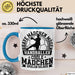 Mädchen Handball-Spielerin Tasse Geschenk Spruch Echte Mädchen Spielen Handball Geschenkidee Frauen Brave Mädchen Mögen Handballer Blau Trendation