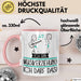 Geschenk für Musikerziehung Tasse Lustige Geschenkidee Geburtstag Ich Bin Musikerziehung Ich Darf Das Rosa Trendation