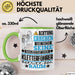 Kletterführer Geschenk Tasse Lustiger Spruch Erheben Sie Sich Der Kletterführer Betritt den Raum Grün Trendation
