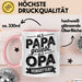 Papa Vatertag Tasse Becher Geschenk Lustige Geschenkidee Spruch Als Papa Geliebt Als Opa Vergöttert Rosa Trendation
