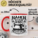 Nähen Geschenk Tasse Geschenkidee Frauen Nähen Ist Kein Hobby Es Ist Eine Lebenseinstellung Rot Trendation