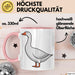 Gans Tier Gänse Bauer Tasse Becher Geschenk Lustige Geschenkidee Spruch Rosa Trendation