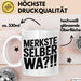 Deutschland Berlin Tasse Geschenk Lustige Geschenkidee Spruch Merkste Selber Wa Weiß Trendation