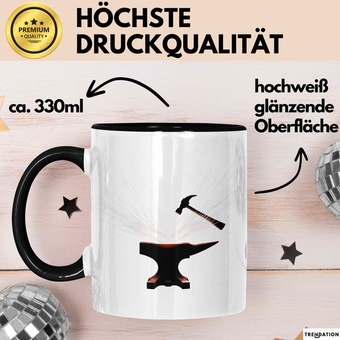 Schmied Tasse Geschenk Lustige Geschenkidee Spruch Für Metall Arbeiter Trendation