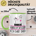 Geschenk für Hundesportlerin Tasse Lustige Geschenkidee Geburtstag Ich Bin Hundesportlerin Ich Darf Das Grün Trendation