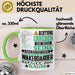 Wakeboarder Geschenk Tasse Lustiger Spruch Erheben Sie Sich Der Wakeboarder Betritt den Raum Grün Trendation