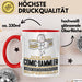 Comic-Sammler Geschenk Tasse Ich Bin Comic-Sammler Aber Sag Doch Einfach Superheld Lustige Geschenkdiee für Comic-Sammler Kaffee-Becher Rot Trendation