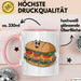 Sandwich Liebhaber Tasse Geschenkidee für Snack Stapel Fan Rosa Trendation