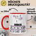Geschenk für Zoologin Tasse Lustige Geschenkidee Geburtstag Ich Bin Zoologin Ich Darf Das Rot Trendation