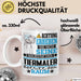 Tiermaler Geschenk Tasse Lustiger Spruch Erheben Sie Sich Der Tiermaler Betritt den Raum Weiß Trendation