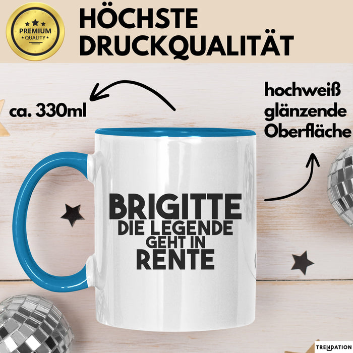 Brigitte Tasse Brigitte – Die Legende Geht In Rente Geschenk