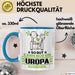 Uropa Geschenk Tasse So Gut Kann Nur Ein Uropa Aussehen Geschenkidee Kaffee-Becher Blau Trendation