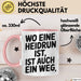 Heidrun Tasse Geschenk Wo Eine Heidrun Ist Ist Auch Ein Weg Geschenkidee Becher mit Name Rosa Trendation