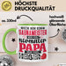 Lustige Tasse Geschenk Saunameister Papa Humorvoller Spruch Grün Trendation