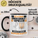 Discgolf-Spieler Tasse Geschenk für Discgolf-Spieler Geburtstag Lustiger Spruch Kaffee-Becher Was Ist Deine Superkraft Schwarz Trendation
