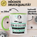Drum-and-Bass-DJane Weil Es Keinen Schöneren Beruf Gibt Tasse Geschenk für Eine Drum-and-Bass-DJane Lustig Grün Trendation