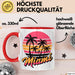Miami Florida USA Tasse Geschenk Lustige Geschenkidee Spruch Rot Trendation