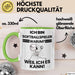 Softballspieler Geschenk Tasse Lustiger Spruch Ich Bin Softballspieler Warum Weil Ich Es Kann Geschenkidee Bester Softballspieler Geburtstag Kaffee-Becher Grün Trendation