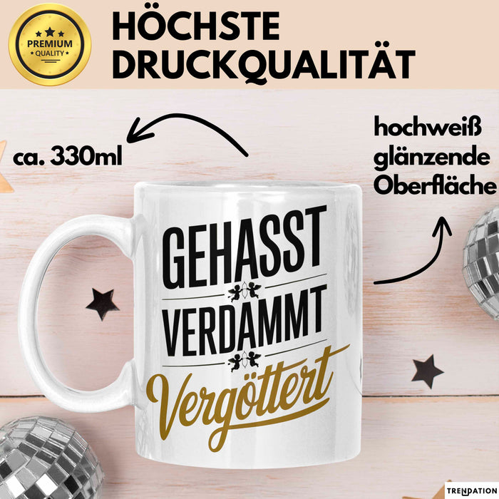 Onkel Sarkastisch Sarkasmus Tasse Geschenk Lustige Geschenkidee Spruch Gehasst Verdammt Vergöttert Weiß Trendation
