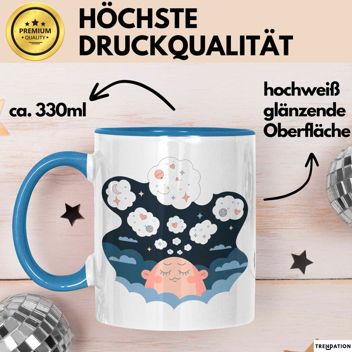 Tagträumer Tasse Geschenkidee für Fantasie Fan Blau Trendation