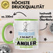 Angler Geschenk Tasse So Gut Kann Nur Ein Angler Aussehen Geschenkidee Kaffee-Becher Grün Trendation