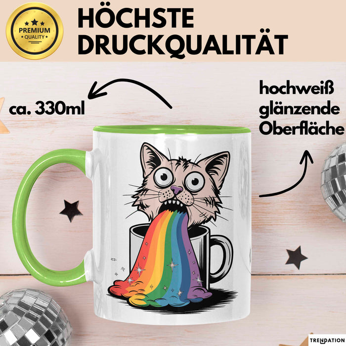 Memelord Tasse Geschenkidee für Meme Süchtige Grün Trendation