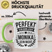 Monika Tasse Geschenk Perfekt Sein Kann Jeder Geschenkidee Geburtstag Grün Trendation
