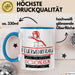 Feuerwehrfrau Weil Es Keinen Schöneren Beruf Gibt Tasse Geschenk für Eine Feuerwehrfrau Lustig Blau Trendation