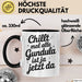 Gundula Tasse Geschenk Chillt Mal Alle Gundula Ist Ja Jetzt Da Geschenkidee Becher mit Name Schwarz Trendation