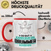 Drummer Geschenk Tasse So Gut Kann Nur Ein Drummer Aussehen Geschenkidee Kaffee-Becher Rot Trendation